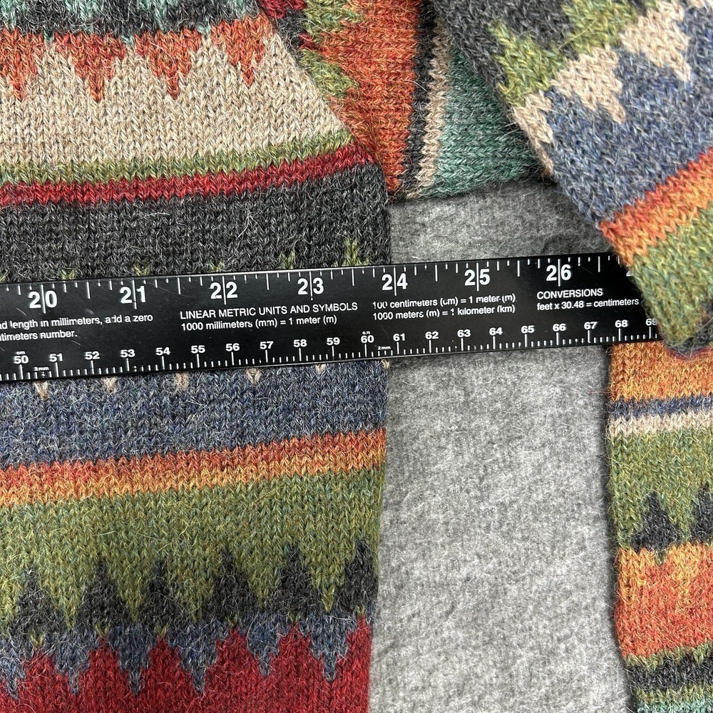 Waliki Sweater Mens XL Multicolor Aztec Alpaca Southwestern Long Sleeve Pullover - Picture 5 of 8